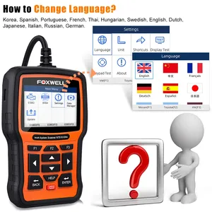Đối với foxwell nt510 OBD2 Scanner mới nhất Phiên bản phần mềm ABS SRS DPF TPMS Kiểm tra hoạt động công cụ Chẩn đoán cho tất cả các hệ thống đọc mã - Product Image 5
