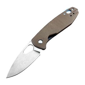 <span class=keywords><strong>PIET</strong></span> 5390 브라운 G10 핸들 폴딩 나이프 8Cr13Mov 스틸 블레이드 캠핑 자기 방어 EDC 전술 포켓 나이프 - Product Image 1