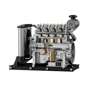 미니 4 실린더 디젤 엔진 모델 장난감 키트 DIY 조립 어린이와 애호가를위한 금속 기계 부품 - Product Image 1