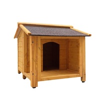 Premium weerbestendig, milieuvriendelijk houten hondenhuis voor buiten, duurzame schuilplaats voor honden, geschikt voor Golden Retrievers en grote rassen