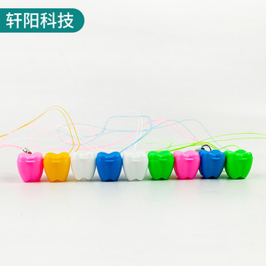 Baby Tooth Storage <b>Box</b> Pendant Colorful Plastic <b>Heart</b> <b>Shape</b> Hanging Souvenir For Kids Teeth Collection - Product Image 3