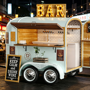 Compact Towable Food Trailer Mobile Kitchen Maneuverable Size Tight Space Parking Small Footprint Big Capacity Fast Food Candy - Product Image 1