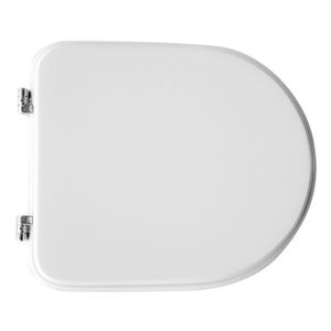 Asiento de Inodoro Globo Open Space Vase Shape 7 Blanco, 50.5 cm de Largo, 37.5 cm de Ancho - Product Image 1