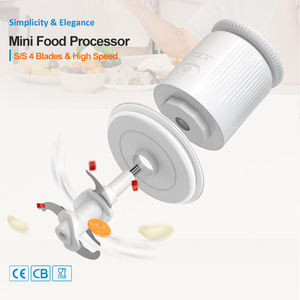 600ml portátil Food <span class=keywords><strong>Processing</strong></span> Chopper recarregável aço inoxidável Blade Mixer elétrico com balança eletrônica - Product Image 5