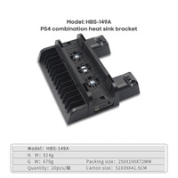 Support de refroidissement vertical pour console Iplay HBP-149A avec station de charge pour manette de jeu pour PS4 Pro Slim