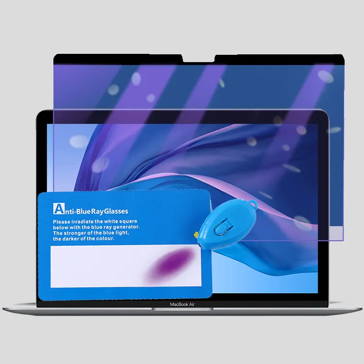 Apple MacbookAirラップトップコンピューター用の高透明磁気アンチブルーライトプロテクタースクリーンを簡単にインストール