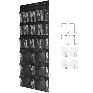 Custom 18 Grid Mesh/Non-Woven Fabric/PVC Door Hanging Storage Bag for Bathroom Kitchen Wardrobe Cabinet Items <b>Shoes</b> - Product Image 3