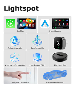 V10 Vente directe de boîtiers CarPlay sans fil, adaptateur 2-en-1 filaire vers sans fil pour Android Auto - Product Image 5