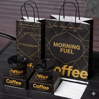 Sandwich-Verpackungs box mit eingebetteter dicker Ei-Toast-Verpackung Ins Restaurant Coffee Shop Trinkbecher-Papier fach
