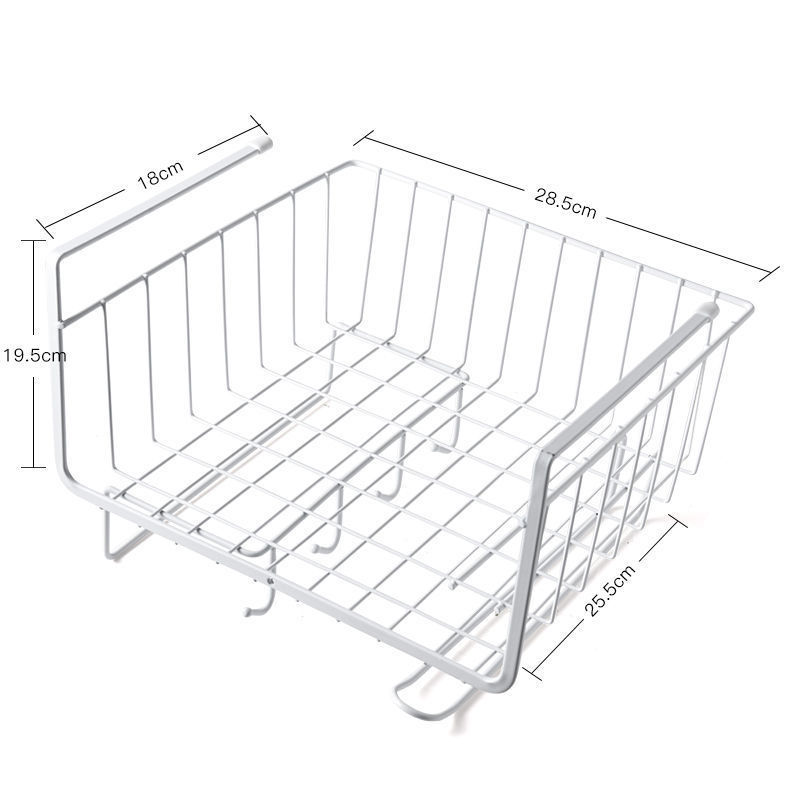 Upgraded Metal Hanging Basket - White (Three Hooks)