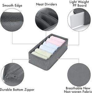 Vente en gros 4 pièces organisateurs <span class=keywords><strong>de</strong></span> tiroirs <span class=keywords><strong>de</strong></span> sous-vêtements diviseur chaussettes <span class=keywords><strong>organisateur</strong></span> <span class=keywords><strong>de</strong></span> <span class=keywords><strong>soutien</strong></span>-<span class=keywords><strong>gorge</strong></span> et boîte <span class=keywords><strong>de</strong></span> rangement pour lingerie tiroir <span class=keywords><strong>organisateur</strong></span> <span class=keywords><strong>de</strong></span> sous-vêtements - Product Image 5