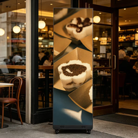 Affiche publicitaire LED pliable, écran vidéo LED pour mur d'affichage, affichage LED couleur pleine, étanche, pour intérieur et extérieur, P2, P2.5, P1.5