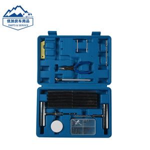 Kit de Reparación de Neumáticos, Juego de 68 Piezas con Tiras de Reparación y Herramientas para Reparaciones de Emergencia en Autos, Motos y Autocaravanas - Product Image 4