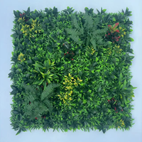 100x100cm UV-Preuve Vertical Jardin Extérieur Plante Artificielle Vert Mur Décoration Toile de Fond Panneau Vert Gazon Artificiel Mur