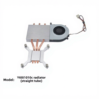 Refroidisseur de CPU tout-en-un à 3 caloducs en cuivre-aluminium à rangée droite, avec roulement hydraulique et ventilateur standard