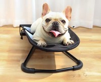 Lit pour animaux de compagnie pliable, lavable, réglable, portable, en tissu Oxford solide, chaise berçante rafraîchissante pour petits animaux, chiens, fournitures pour animaux de compagnie
