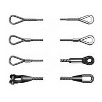 Œillets de câble en acier inoxydable 304, enveloppés de colle, 5 mm, sur mesure, avec vis de compression, goujon fileté, soudage, pliage, découpe Maijie