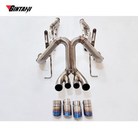 Système d'échappement complet en acier inoxydable avec soupapes et bouclier thermique GINTANI pour Lamborghini Aventador LP700-4 V12 6.5L (2011 et plus)