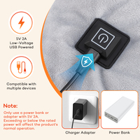 Almohadilla Térmica Eléctrica USB para Cuello y Hombros, Calentador de Espalda y Hombros, Envoltura Cervical con Compresión Caliente, Venta al por Mayor, Barata