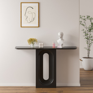 Nordic Modern Ultra-Narrow Solid Wood <strong>Console</strong> <strong>Table</strong> Rustic Antique Entrance <strong>Table</strong> for Small Spaces Bedrooms Hotels <strong>Storage</strong> - Product Image 5