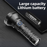 Lampe torche à focalisation fixe super lumineuse 98K en alliage d'aluminium, laser blanc haute puissance, rechargeable, multifonctionnelle, longue portée pour le camping