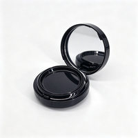 Boîtier compact vide en gros avec miroir 15g, en ABS et PP, pour fond de teint, crème, maquillage sans air, avec applicateur