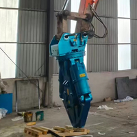 Cisaille hydraulique multifonctionnelle à double cylindre robuste pour excavatrice, idéale pour la démolition et le recyclage des métaux ferreux
