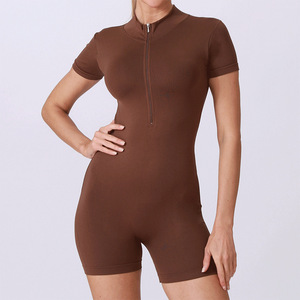 Nouvelle Arrivée <span class=keywords><strong>Grande</strong></span> <span class=keywords><strong>Taille</strong></span> Combinaison de <span class=keywords><strong>Yoga</strong></span> Une Pièce Ajustée Anti-Transpiration pour l'Été, Modèle S-Curve - Product Image 4