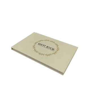Libro degli Ospiti Personalizzato ed Elegante per Matrimonio con Design a Ghirlanda in Lamina d'Oro, Copertina Rigida per Firma degli Invitati al Ricevimento Nuziale - Product Image 2