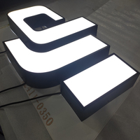 Lettres lumineuses LED personnalisées, lettres en relief, enseigne lumineuse, logo 3D éclairé, acier inoxydable, acrylique, signalétique pour magasin