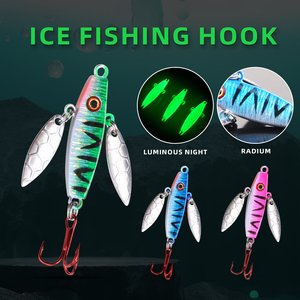 Señuelo de Pesca SNEDA de Metal para Jigging, 7.37g / 5.15cm, con Doble Cuchilla, 3 Colores, Anzuelo Triple, para Todas las Capas de Agua, Hundimiento Lento - Product Image 5