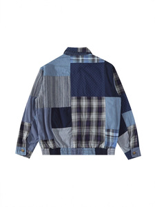 RL Raff Edition Vintage Distressed Reversible Patchwork Bomber Jacket Streetwear Heart Pattern Showpiece - Product Image 5