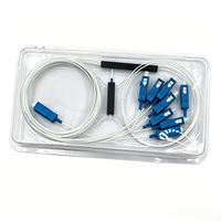 FTTH 1x8 PLC 광섬유 분배기 SC UPC/APC 스틸 튜브 5G IP POE Wi-Fi 유선 LAN