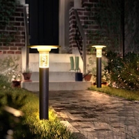 SMD2835 Güneş Enerjili LED Sütun Lambası Alüminyum+PC 3500K Sıcak Beyaz Su Geçirmez IP54 5m² Aydınlatma 3 Yıl Garantili