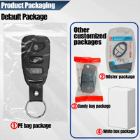 Duplicador de control remoto de metal directo de fábrica RF 433MHz para persiana enrollable de puerta de garaje y sistemas de puerta automática
