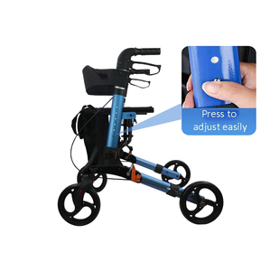 Marcheur et déambulateur pliants en aluminium de nouvelle arrivée Rollator pliable personnalisé pour personnes âgées Chariot pour adultes marcheur pour paralysie cérébrale - Product Image 3