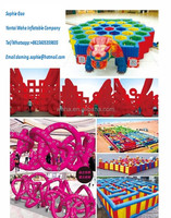 Jeu labyrinthe gonflable, dessin animé, pour enfant, en plein air, populaire, commercial