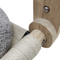 Balcon personnalisé sans fil pliant en bois chat fenêtre hamac pile chat fenêtre perchoir habitat hamac
