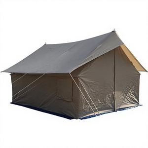 Double Fly Durable Outdoor Double Layers Cotton Waterproof Canvas Four-Season UV Protection Disaster Relief Family <b>Tent</b> - Product Image 1
