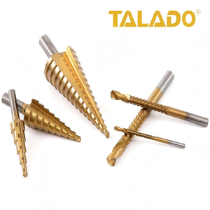 Broca escalonada de titanio recubierta anticorrosión con dientes de sierra para reparación automotriz, procesamiento mecánico y chapa metálica - Product Image 5