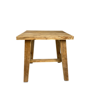 Teak Beside Table for Living Room Minimalist Modern Design Eco-Friendly <b>Inflatable</b> Home <b>Furniture</b> Gubuk Bali 45x40x45cm - Product Image 2