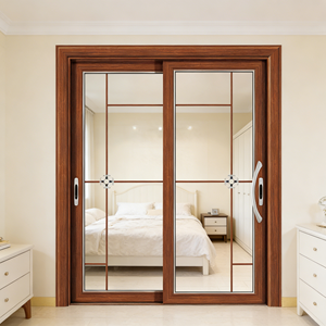 Porte de salle de bain <span class=keywords><strong>GUAPO</strong></span> GA26-695 en alliage d'aluminium, design victorien, double vitrage, verre trempé, écran en acier inoxydable - Product Image 2