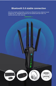 Dual band Wifi 1300Mbps Adapter Wifi + bt5.0 4 ăng-ten không dây USB Adapter USB3.0 tốc độ cao không dây Thẻ Receiver PC/máy tính xách tay - Product Image 6