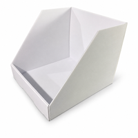 Bac de tri pliable en plastique ondulé PP à façade inclinée, taille personnalisée pour le tri des références de produits vestimentaires et le picking en entrepôt