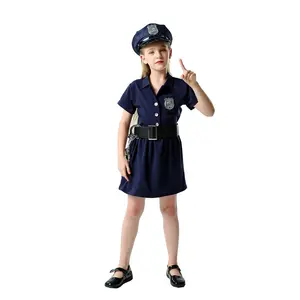 Kids Police Officer Costume Kids Cop Outfit For Halloween Role Play Dress Up