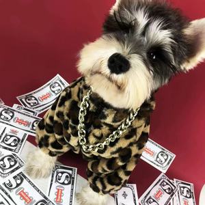 JXANRY-Ropa cálida para perros con estampado de leopardo para Otoño e Invierno - Product Image 4
