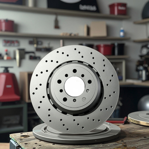 จานเบรกหน้า/จานเบรคระบายอากาศแบบเจาะและเจาะรู239มม. กันกระแทกไม่มีฝุ่นและทนทานต่อการเกิดสนิมสำหรับ <span class=keywords><strong>Lada</strong></span> - Product Image 6