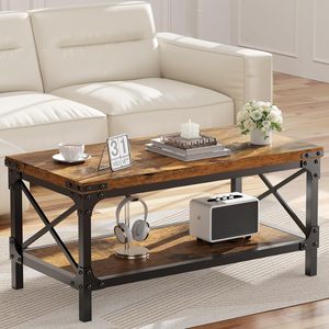 Cross-border home living room coffee <b>table</b>, simple retro style, coffee <b>table</b>, small apartment multi-functional <b>sofa</b> side <b>table</b> - Product Image 1