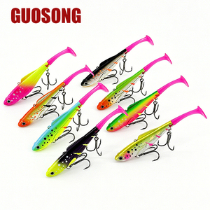 Leurre de pêche sur glace hivernal <span class=keywords><strong>VIB</strong></span> de 110 mm, 25 g, avec revêtement UV, 8 couleurs, coulant, avec deux queues souples supplémentaires, leurre vibrant artificiel - Product Image 3
