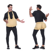 Nouveau ventre de grossesse artificiel de Noël, directement de l'usine, accessoire de maternité, faux-fessier, costume de performance d'Halloween - Matière polyester, style européen